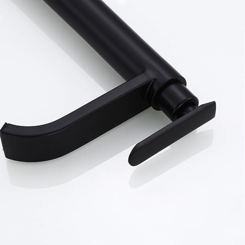 Sleek Black Kitchen Sink Faucet - Pexav