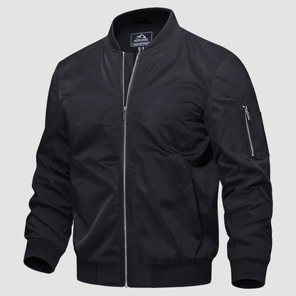 Warm Waterproof Mens Bomber Jacket with Pockets - EasyApparels