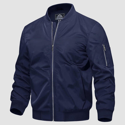 Warm Waterproof Mens Bomber Jacket with Pockets