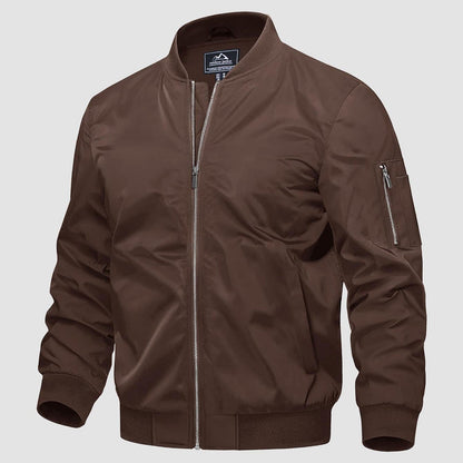 Warm Waterproof Mens Bomber Jacket with Pockets