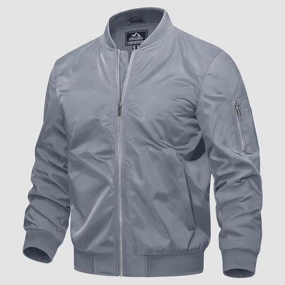 Warm Waterproof Mens Bomber Jacket with Pockets