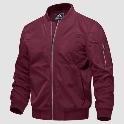 Warm Waterproof Mens Bomber Jacket with Pockets