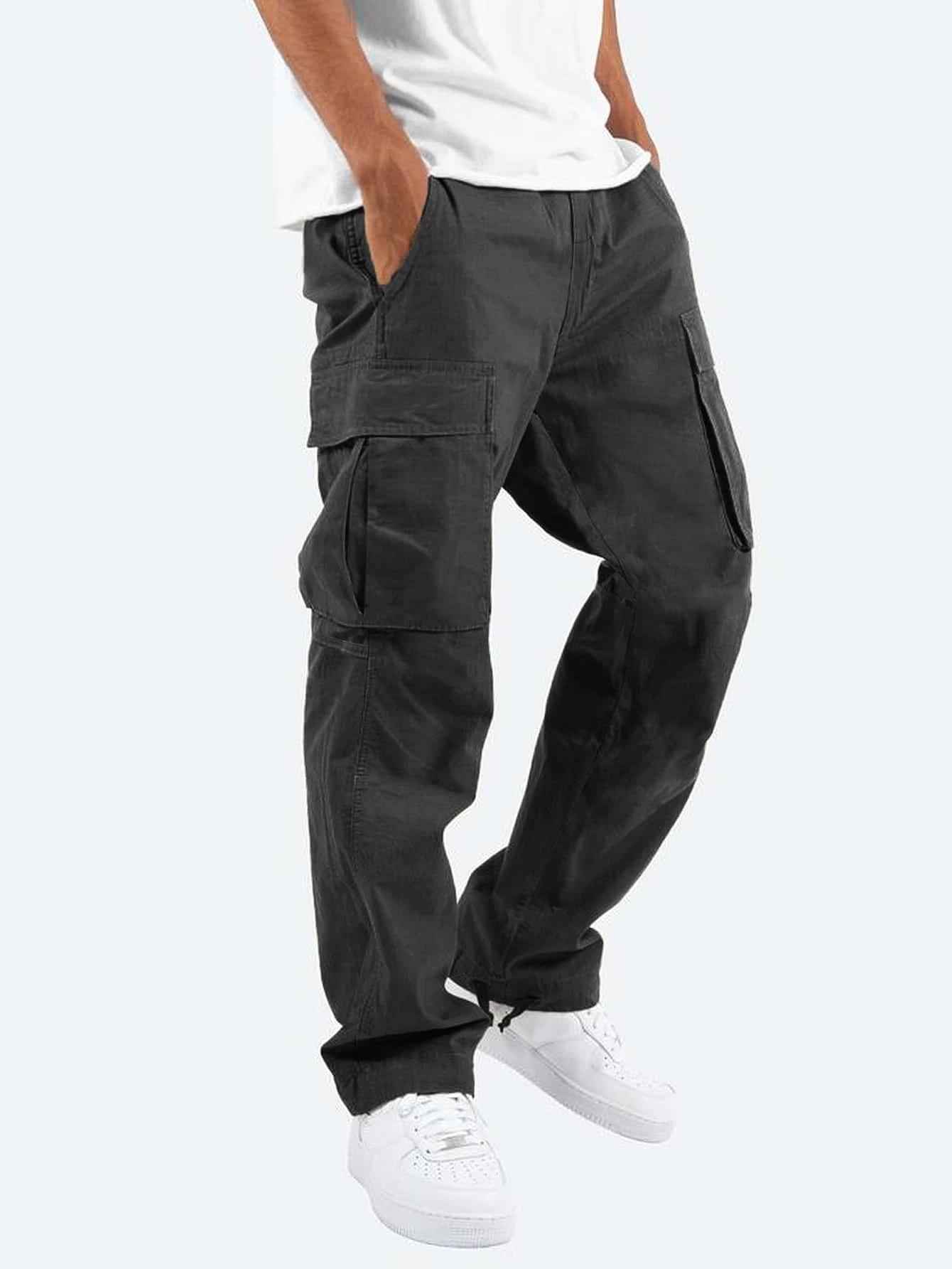Relaxed Fit Cargo Pants with Extra Pockets - Vossary