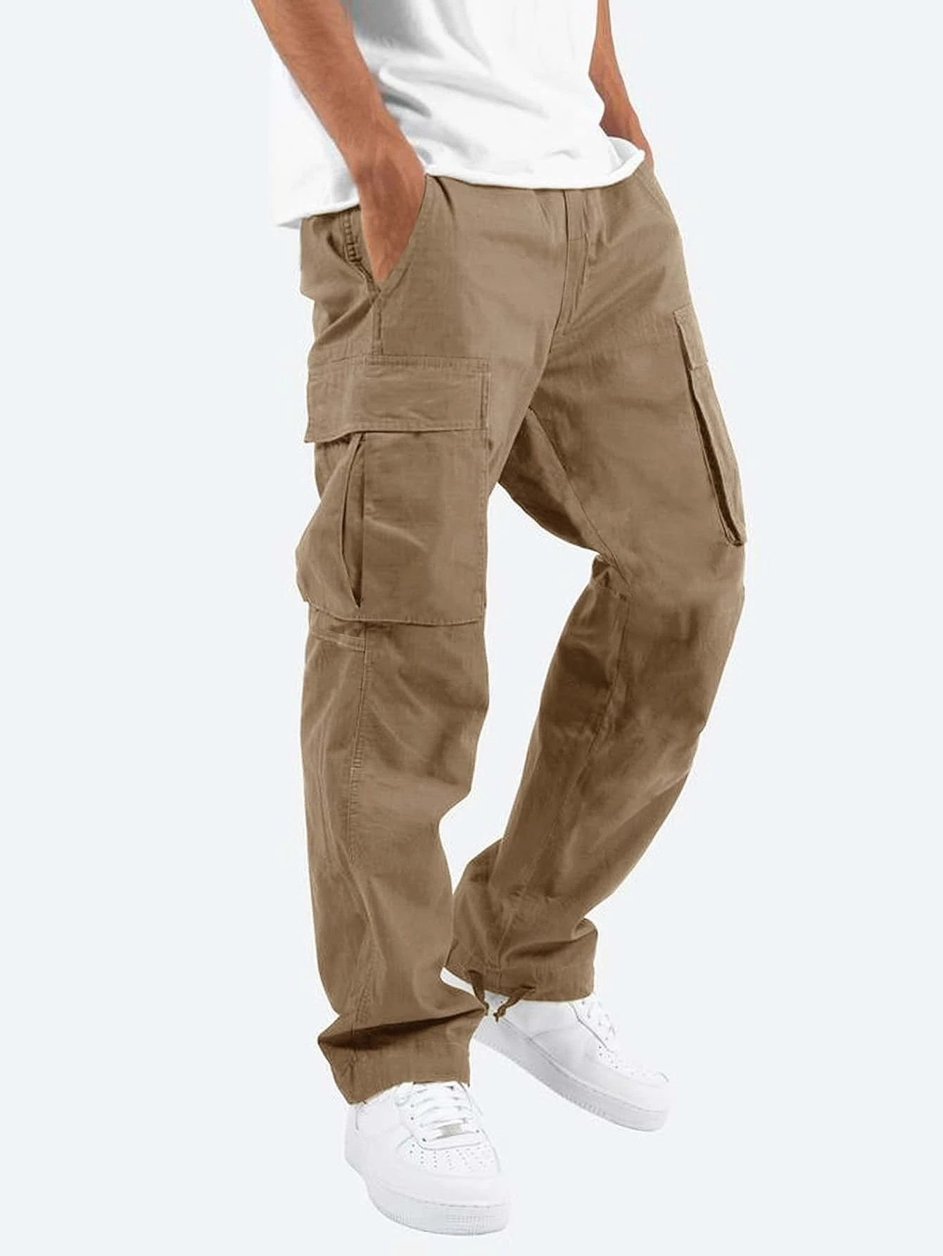 Relaxed Fit Cargo Pants with Extra Pockets
