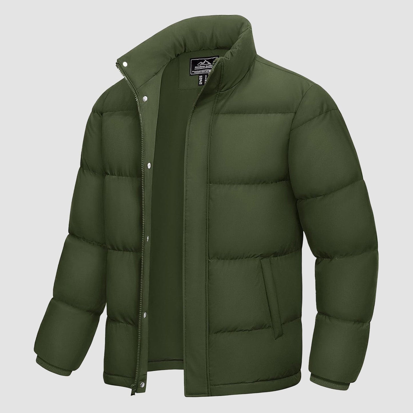 Warm Waterproof Men's Down Filled Puffer Coat