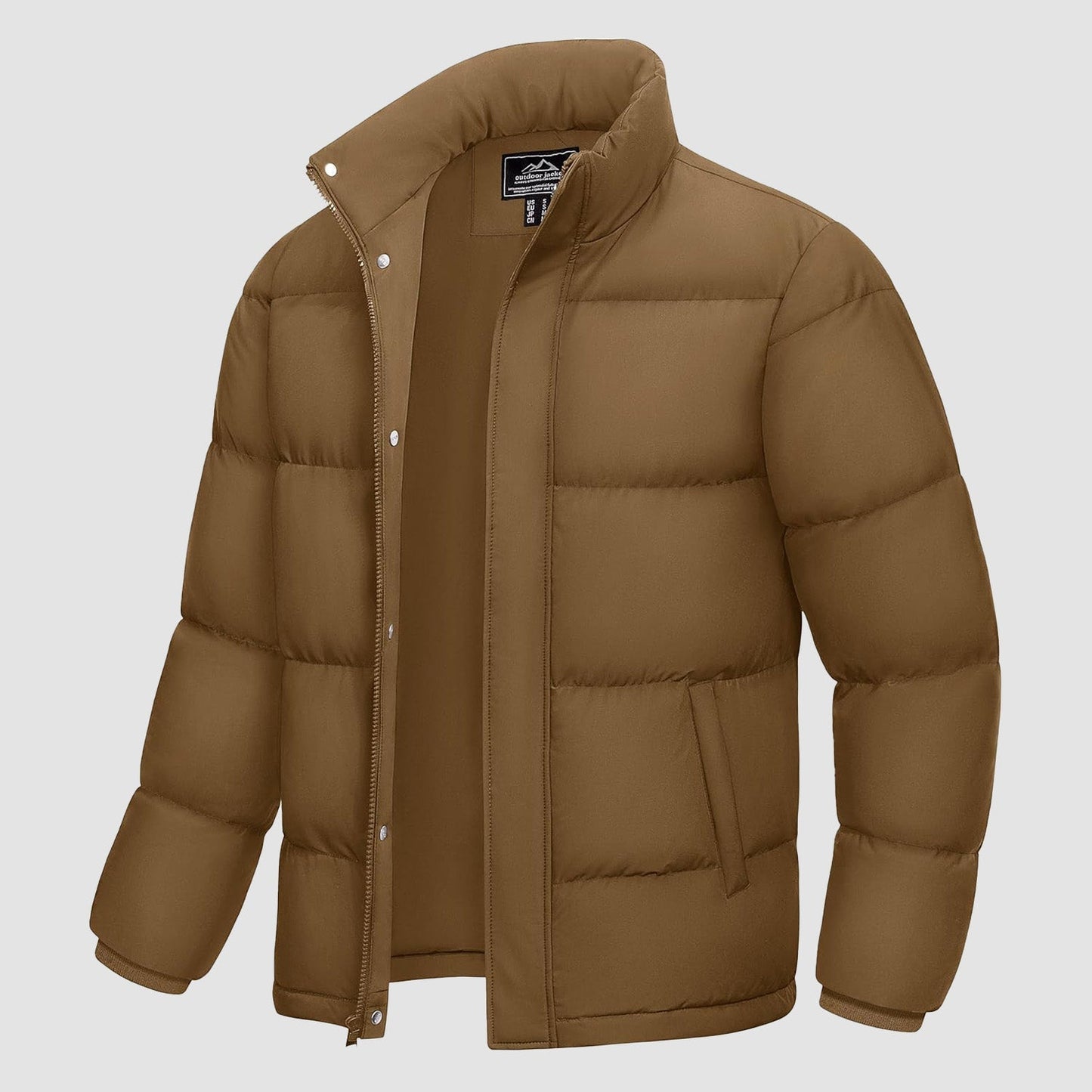 Warm Waterproof Men's Down Filled Puffer Coat