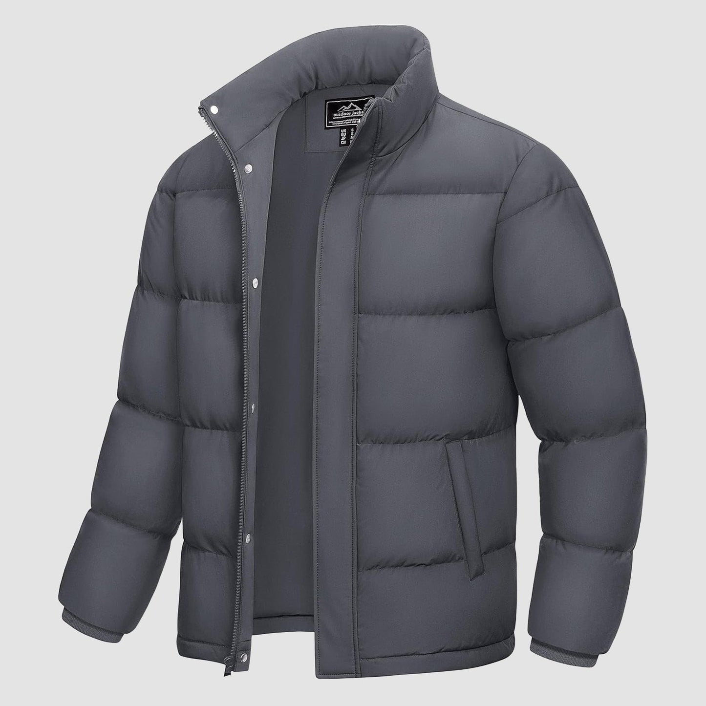 Warm Waterproof Men's Down Filled Puffer Coat