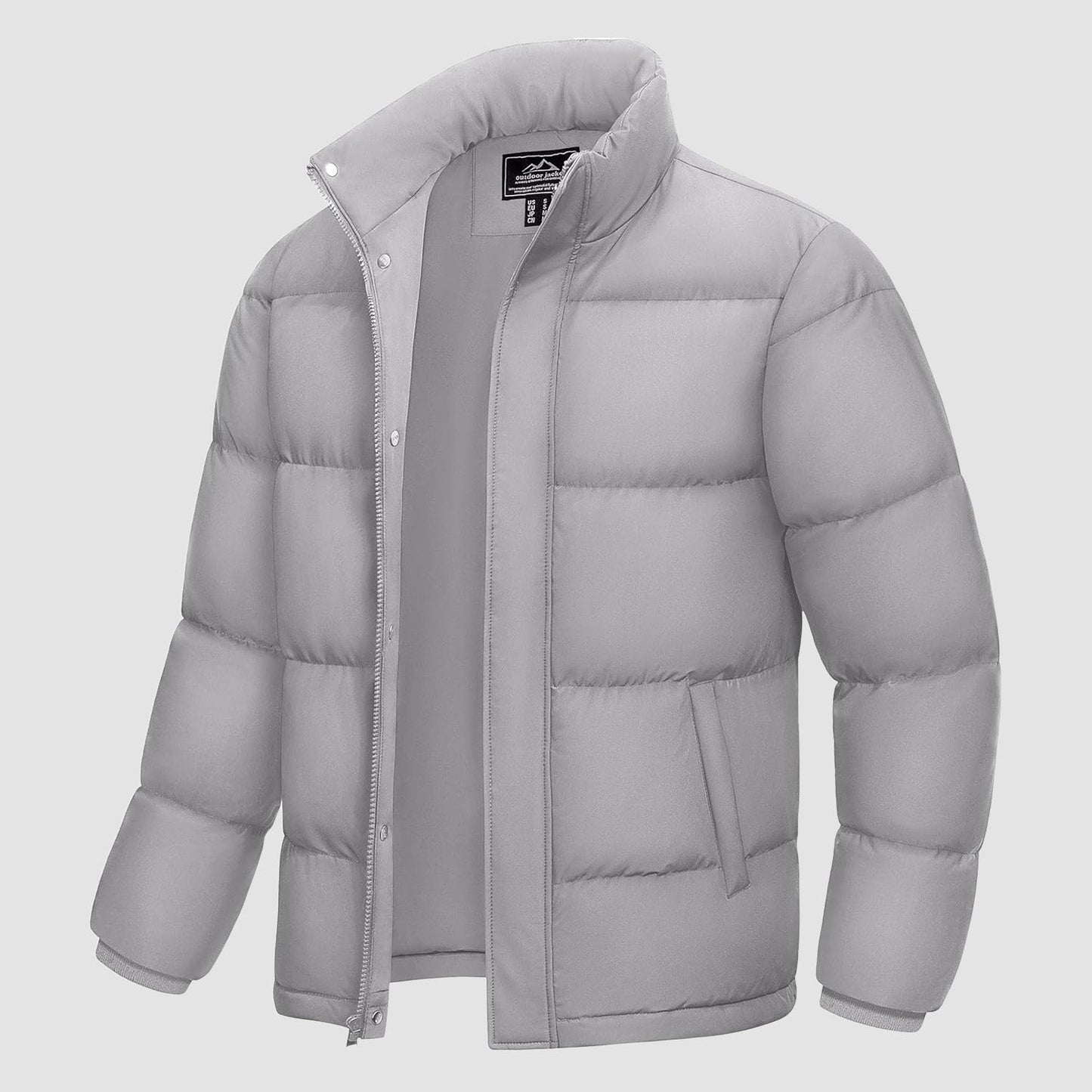 Warm Waterproof Men's Down Filled Puffer Coat
