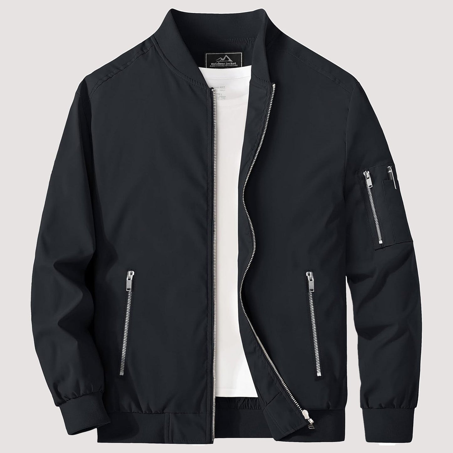 Men's Water Resistant Slim Fit Jacket
