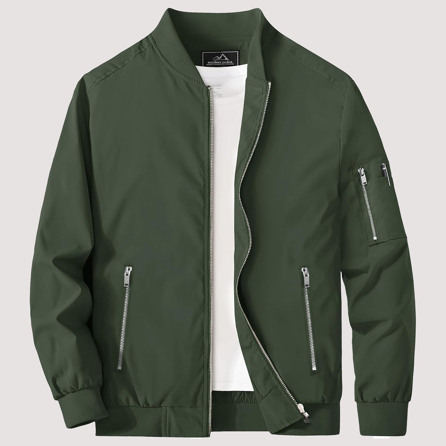Men's Water Resistant Slim Fit Jacket