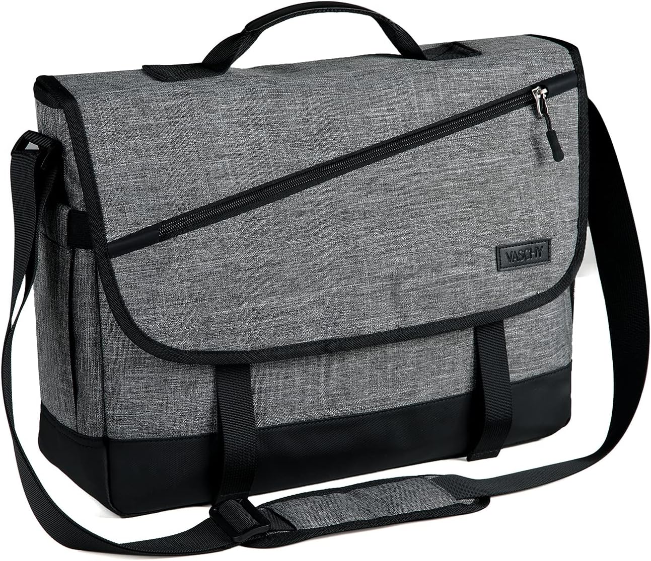 Durable Waterproof Laptop Messenger Bag with Adjustable Strap - Pexav