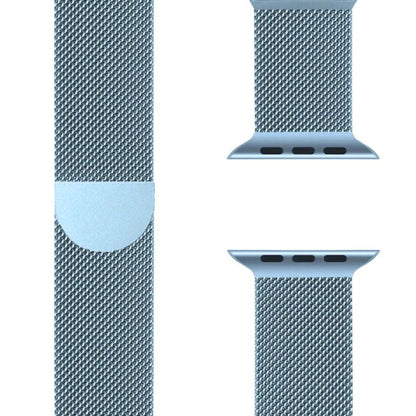 Milanese Apple Watch Band – SteelFlex-1.50" / 1.57" / 1.61"-Light blue-Nora Luxe
