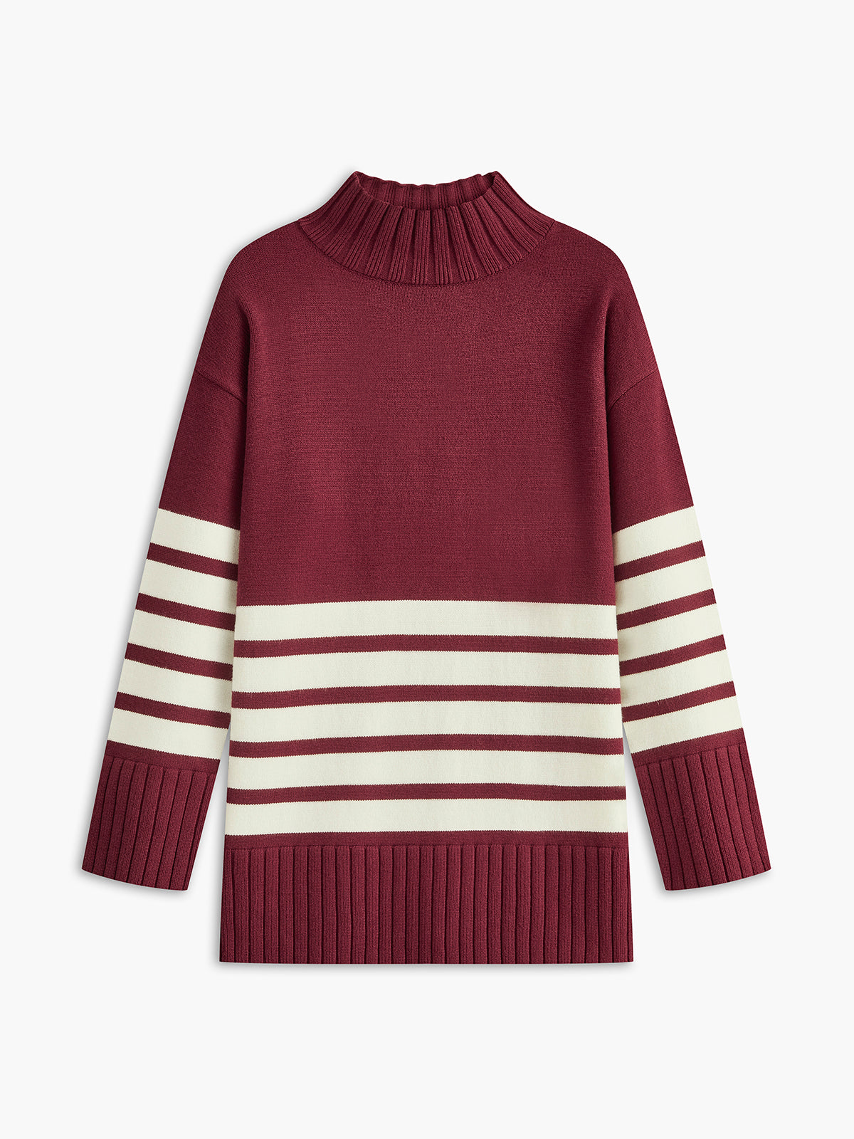 French Chic Striped Crew Neck Sweater
