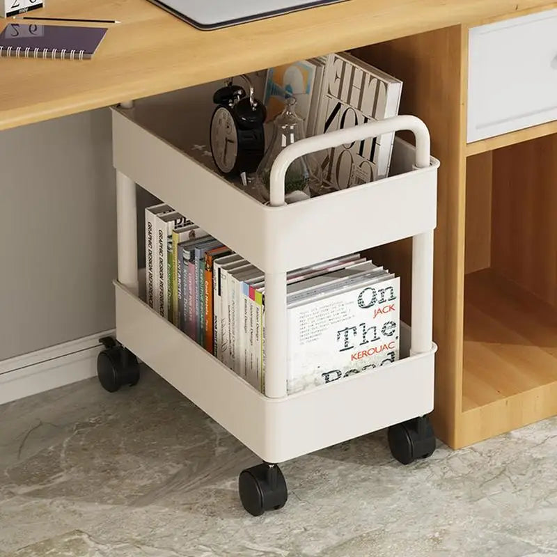 Portable Folding Book Cart on Wheels - Pexav