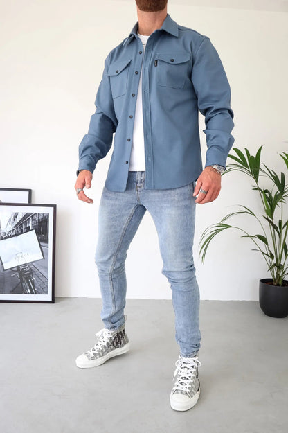 Stylish Men's Shirt Jacket Elias - Pexav