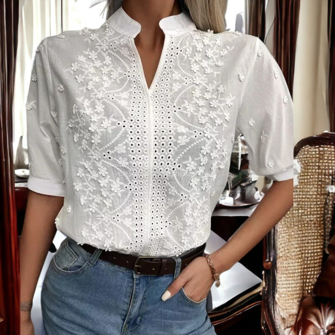 Elegant Classic Women's Blouse - Pexav