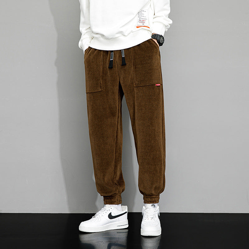 Comfortable Men's Corduroy Jogger Pants - Vossary