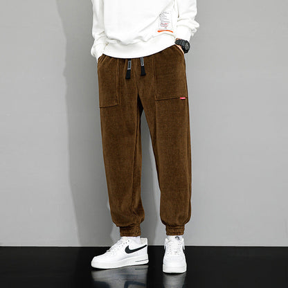 Comfortable Men's Corduroy Jogger Pants - Vossary