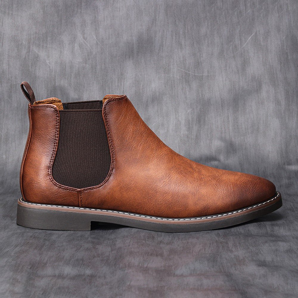 Classic Black Leather Ankle Boots