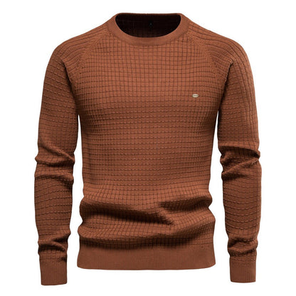 Men's Simple Crew Neck Pullover Sweater