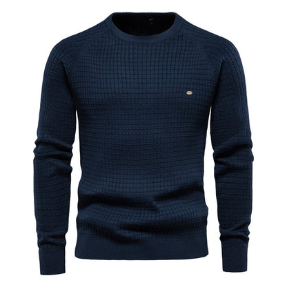 Men's Simple Crew Neck Pullover Sweater