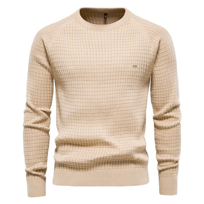 Men's Simple Crew Neck Pullover Sweater