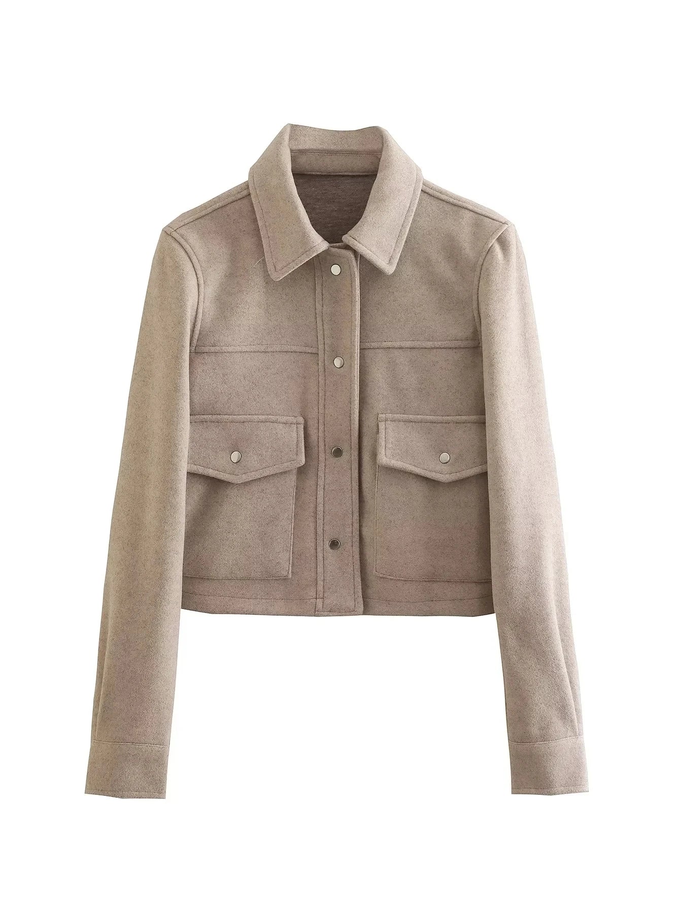 Slim Fit Women's Button Jacket - EasyApparels