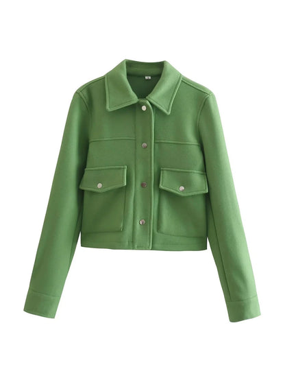 Slim Fit Women's Button Jacket