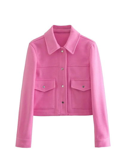 Slim Fit Women's Button Jacket