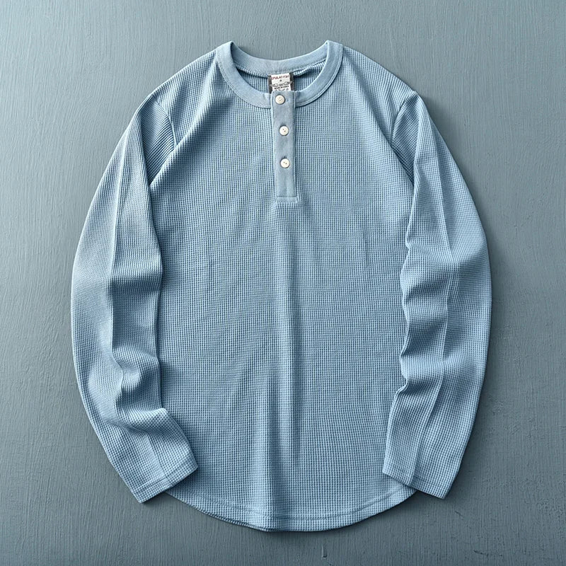 Classic Men's Long Sleeve Casual Tee - Vossary