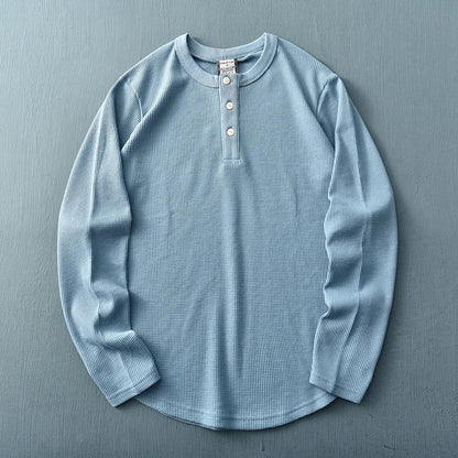 Classic Men's Long Sleeve Casual Tee - Vossary