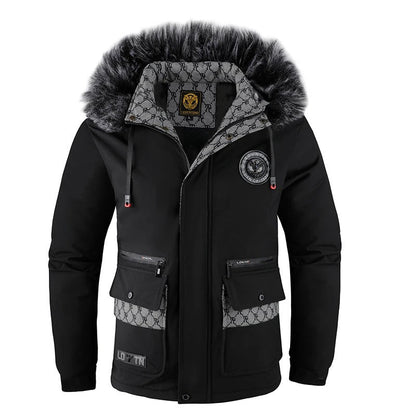 Warm Waterproof Mens Insulated Parka Jacket