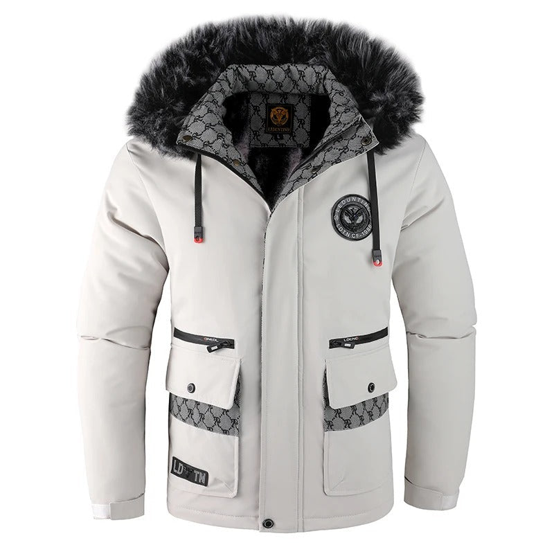 Warm Waterproof Mens Insulated Parka Jacket