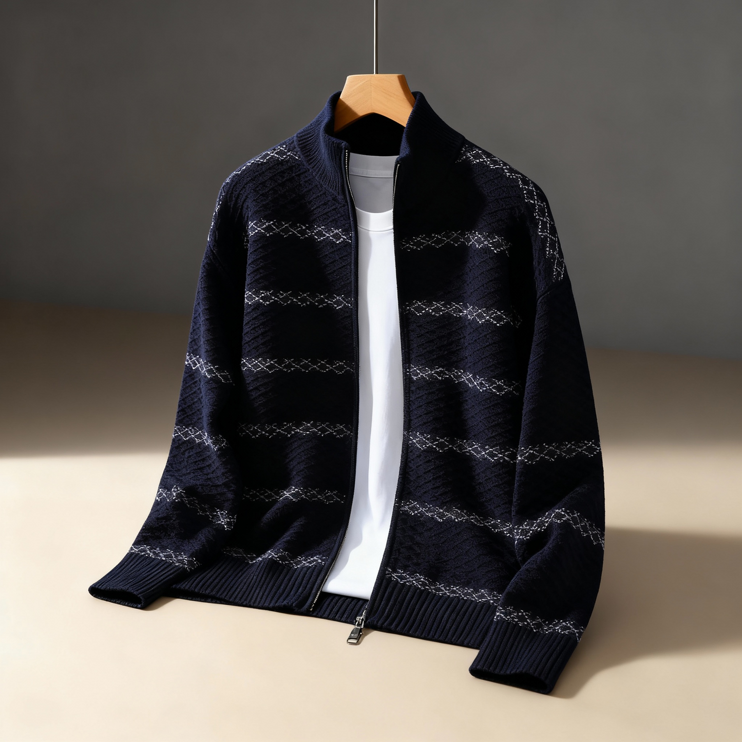 Warm Zip Up Sweater Cardigan