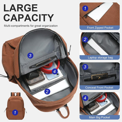 Durable Waterproof Laptop & Travel Bag with Multiple Pockets