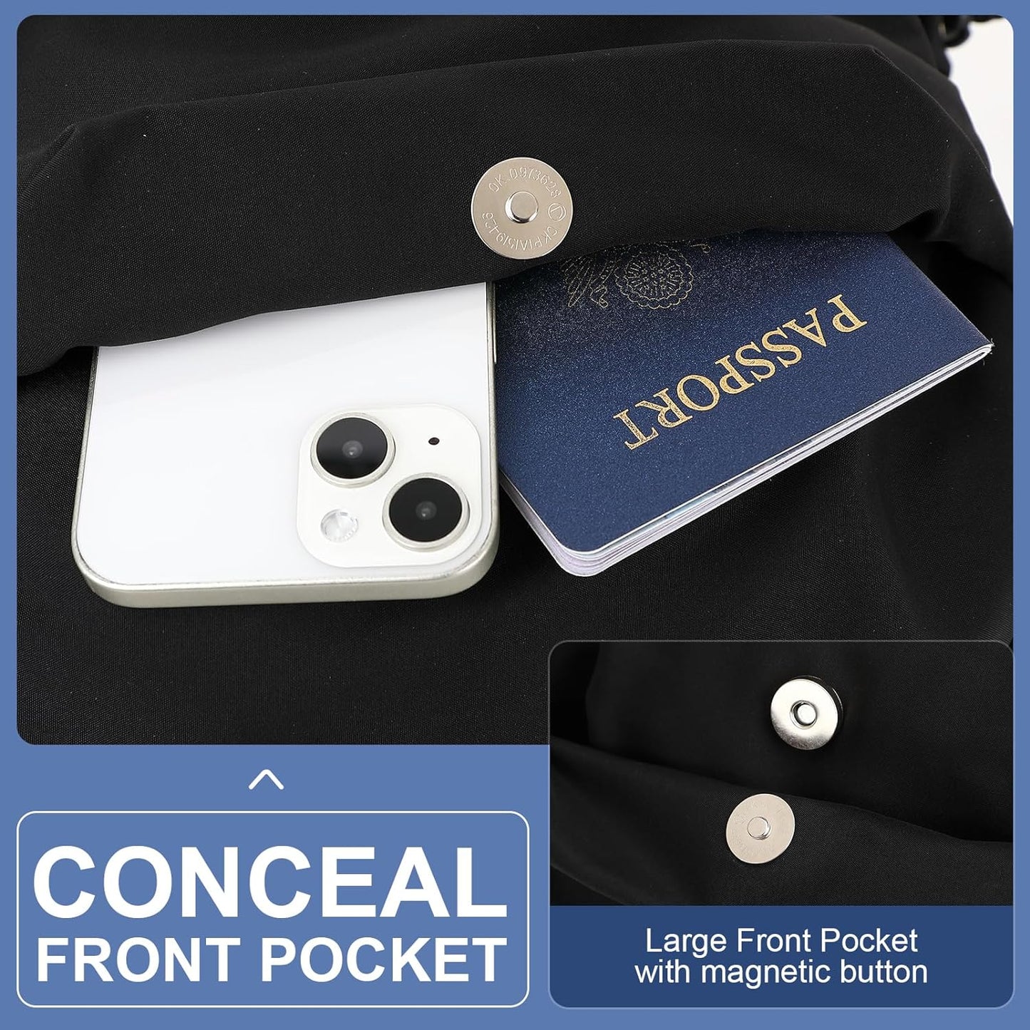Durable Waterproof Laptop & Travel Bag with Multiple Pockets