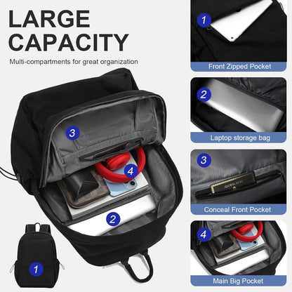 Durable Waterproof Laptop & Travel Bag with Multiple Pockets
