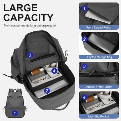 Durable Waterproof Laptop & Travel Bag with Multiple Pockets