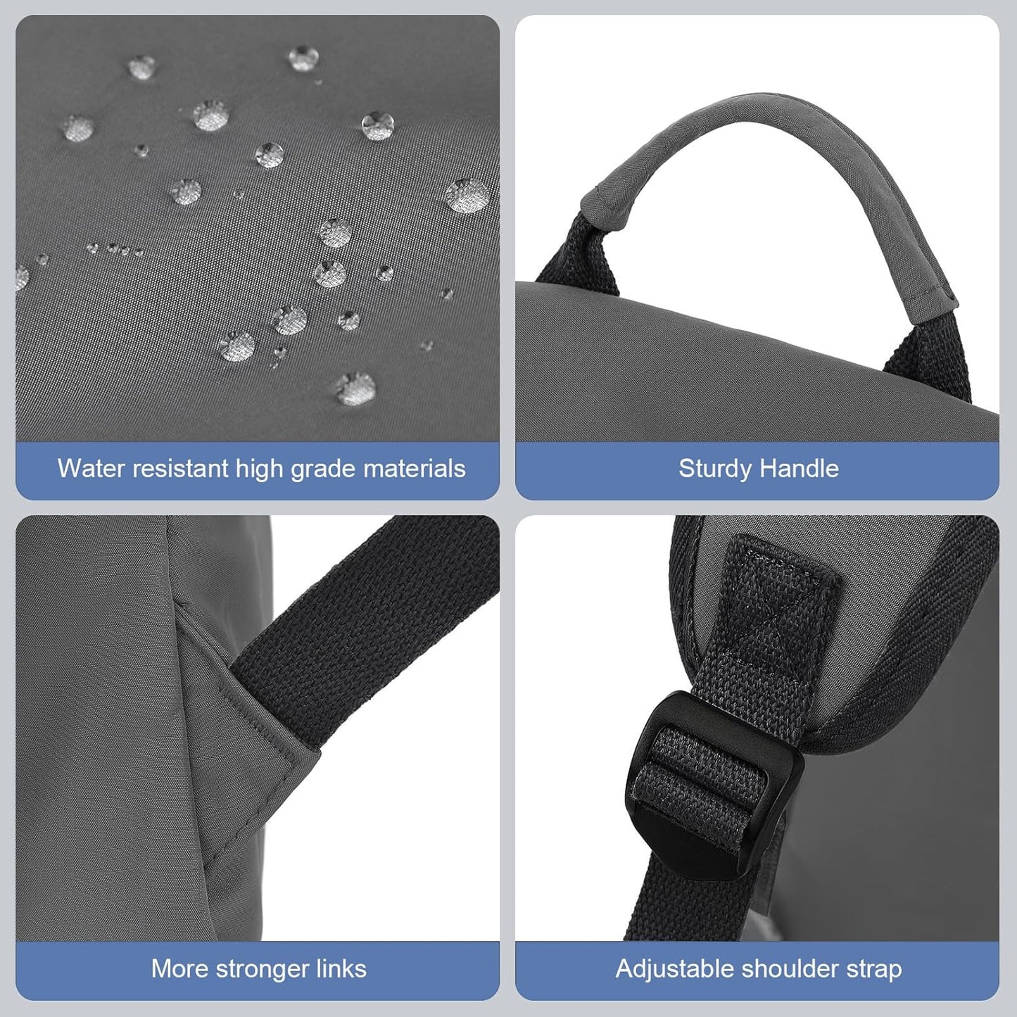 Durable Waterproof Laptop & Travel Bag with Multiple Pockets