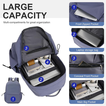 Durable Waterproof Laptop & Travel Bag with Multiple Pockets