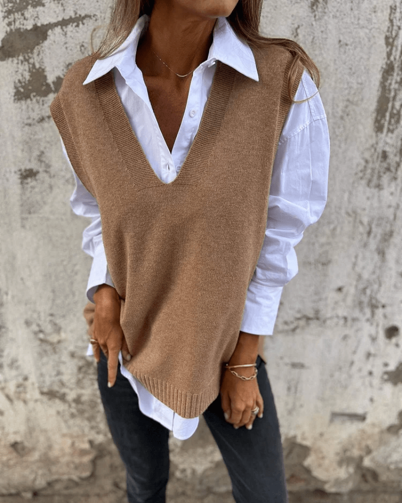 Stylish Sleeveless Waistcoat - Vossary
