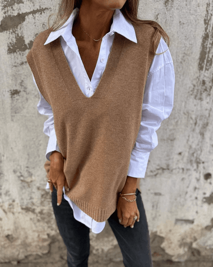 Stylish Sleeveless Waistcoat - Vossary