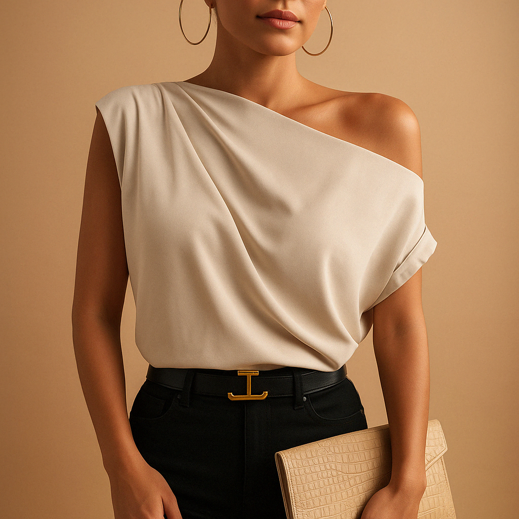 Chic Cold Shoulder Women's Blouse - Vossary
