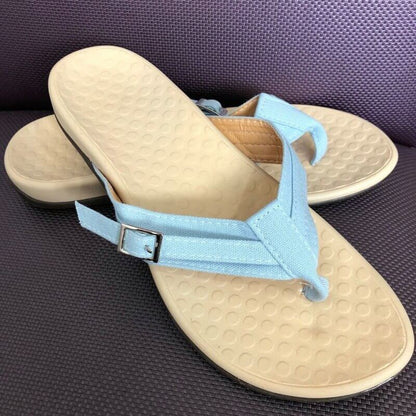 Orthopaedic Dam Sandals with EVA Insole – Amélie-Pink-3-State of Style