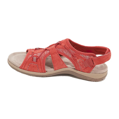Orthopaedic Ladies Sandals - ComfortTrend-Red-2.5-Nora Luxe