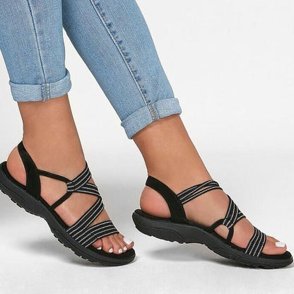 Comfortable Women's Sandals with Adjustable Buckles - Pexav