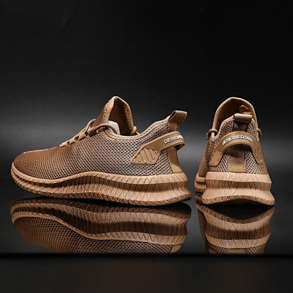 Orthopaedic men's sneakers with cushioning & posture support – Arvon-Khaki-5.5-Nora Luxe
