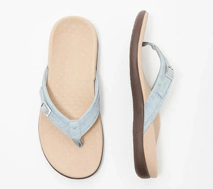 Orthopaedic Women's Flip-Flops – Mira-Light blue-3-State of Style