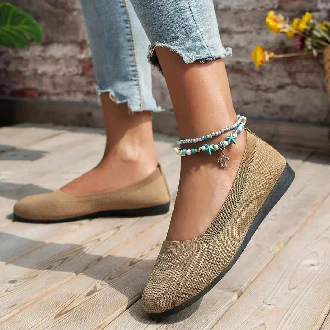 Comfortable Women's Ballet Flats with Soft Insoles - Pexav