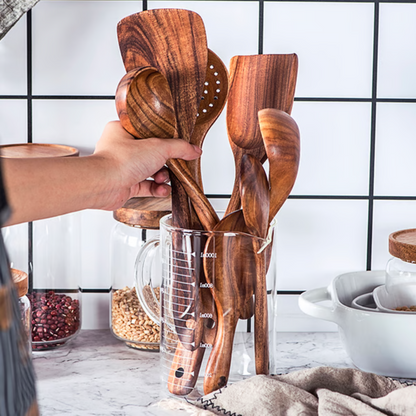 High Quality Wooden Kitchen Tools Set